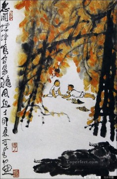 Li keran 3 chinos tradicionales Pinturas al óleo